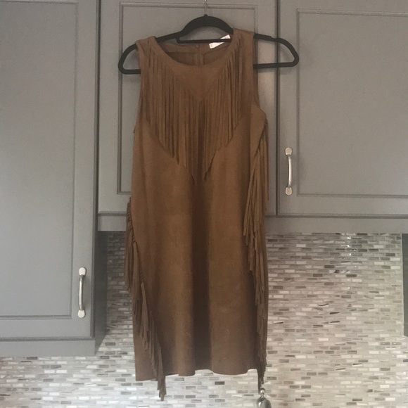 Mango | Dresses | Brown Swede Fringe Dress | Poshmark Mango | Dresses | Brown Swede Fringe Dress | Poshmark